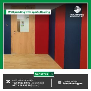 Wall padding with sports Flooring
